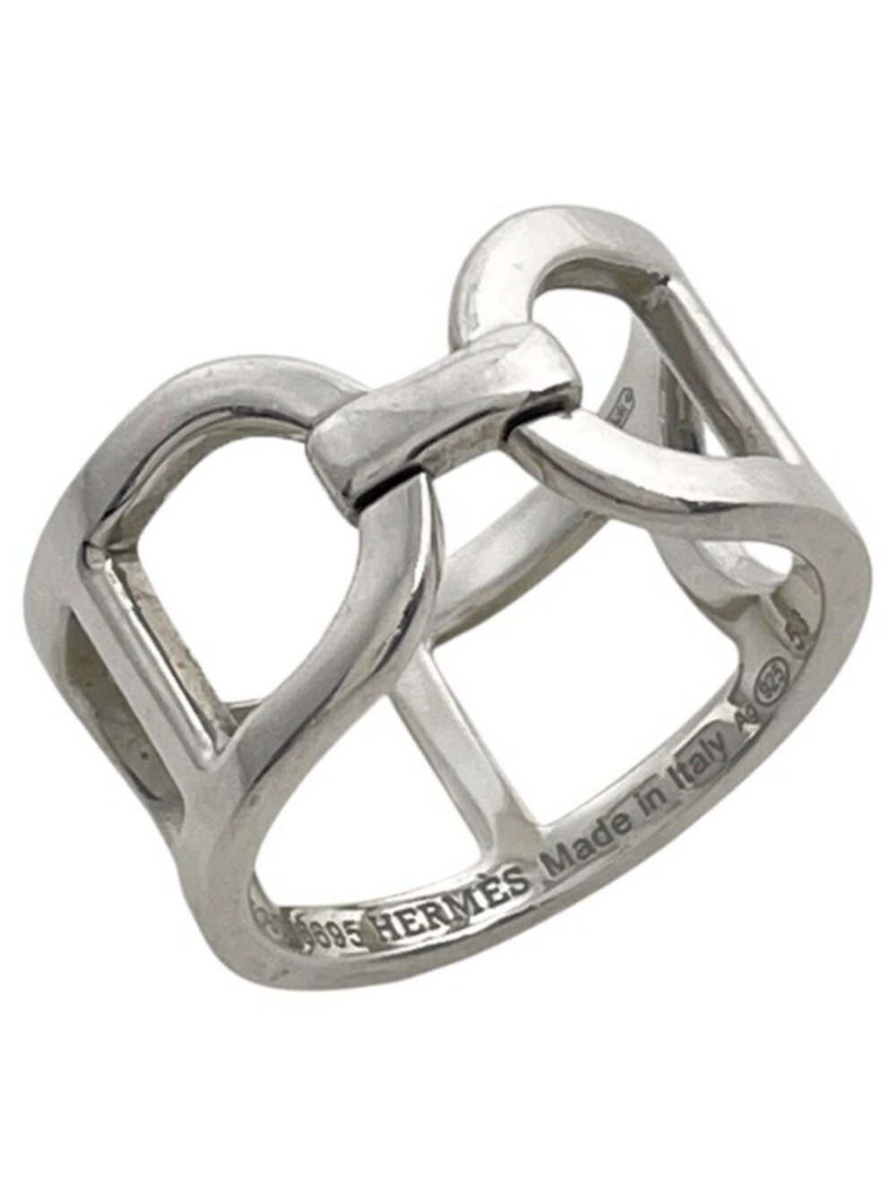 Hermes Ever Chaine D'ancre MM Ring 925 Sterling Silver